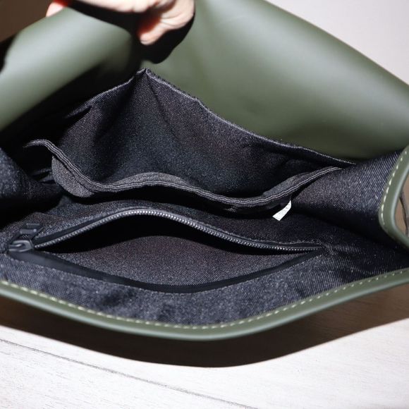 RAINS 12800 Unisex One Size Green Mini Waterproof Backpack - Picture 12 of 13